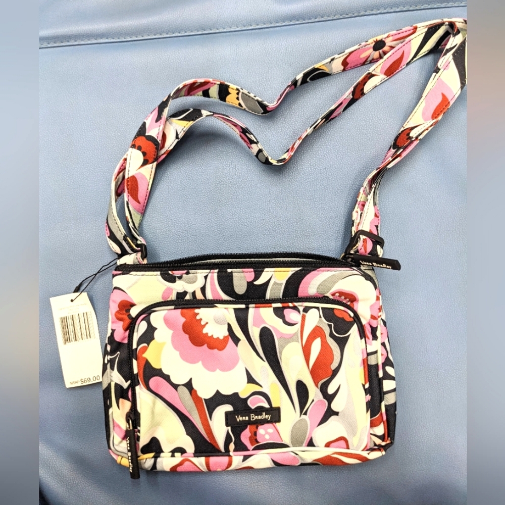 Vera Bradley Lighten Up RFID Little Hipster bag